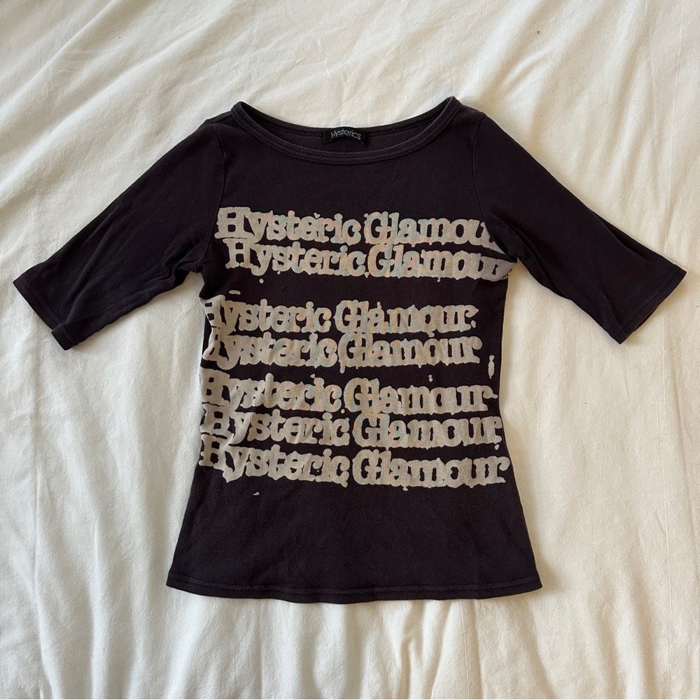 Rare Hysteric Glamour plum purple all over print tee